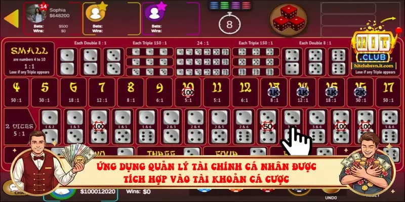 Ứng dụng quản lý tài chính cá nhân được tích hợp vào tài khoản cá cược