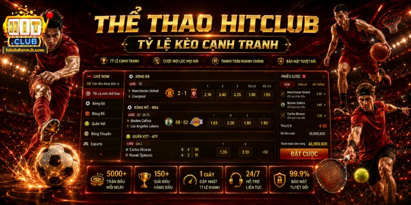 Cá cược thể thao sôi động cùng hàng ngàn kèo đấu mỗi tháng