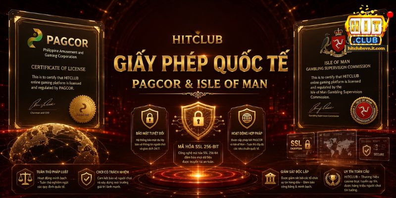 Giấy phép tạo nên vị thế hợp pháp của HITCLUB