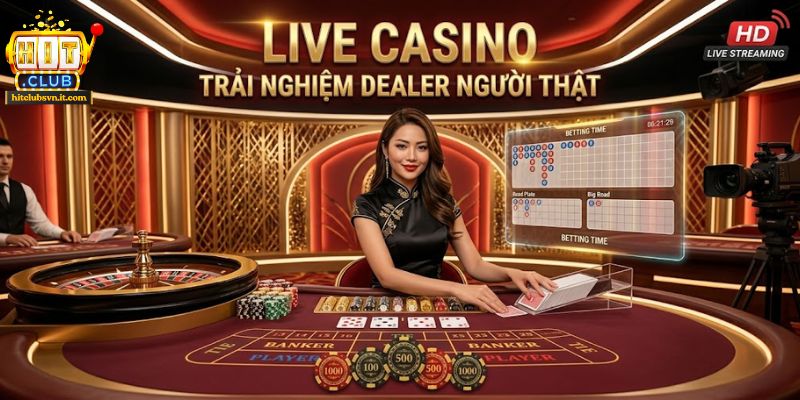 Sảnh Live Casino livestream độ phân giải cao