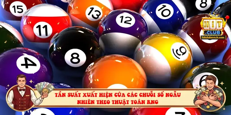 Tần suất xuất hiện của các chuỗi số ngẫu nhiên theo thuật toán RNG