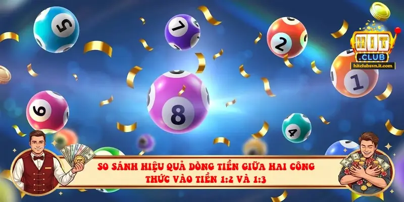So sánh hiệu quả dòng tiền giữa hai công thức vào tiền 1:2 và 1:3