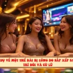 Ví dụ về một thế bài bị lủng do sắp xếp sai vị trí đôi và cù lũ